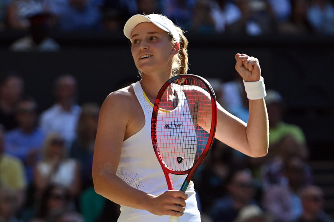 V finalu Wimbledona Ons Jabeur in Elena Ribakina